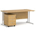 Dams International Straight Desk with 3 Drawer Pedestal SBWH316O 1,600 x 800 x 725 mm