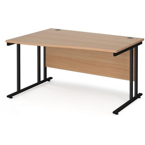 Dams International Wave Desk MC14WLKB 1,400 x 725 x 800 - 990 mm
