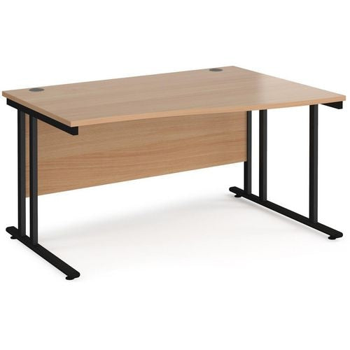 Dams International Wave Desk MC14WRKB 1,400 x 725 x 800 - 990 mm