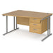 Dams International Wave Desk MC14WLP3SO 1,400 x 725 x 800 - 990 mm