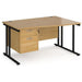 Dams International Wave Desk MC14WRP2KO 1,400 x 725 x 800 - 990 mm
