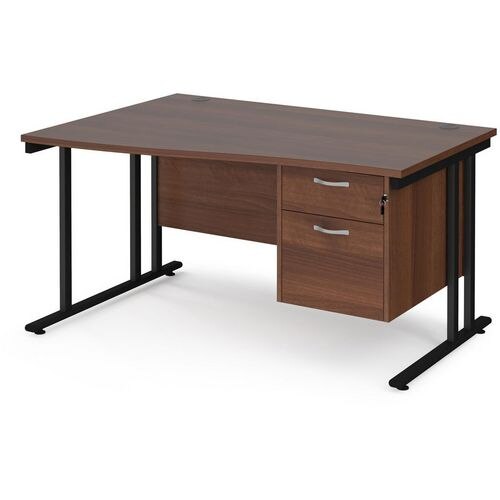 Dams International Wave Desk MC14WLP2KW 1,400 x 725 x 800 - 990 mm