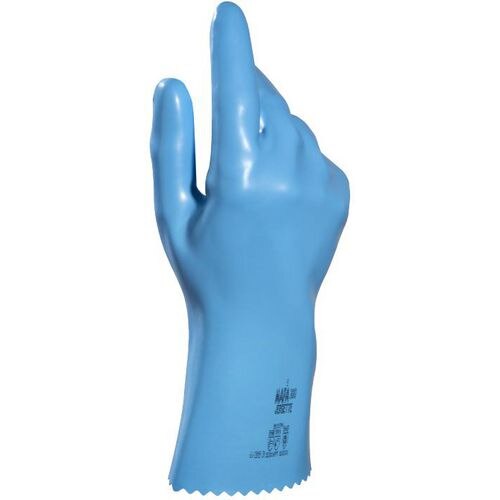 Mapa Professional Type B 300 Non-Disposable Chemical Gloves Latex Size 7 Blue