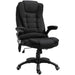Vinsetto Manual Chair Black Linen-feel fabric