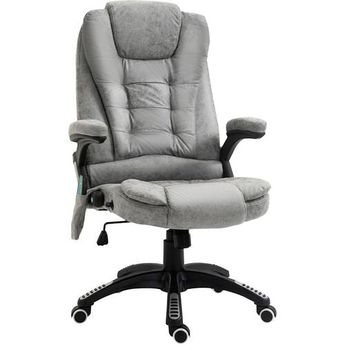 Vinsetto Manual Chair Grey Microfiber Cloth