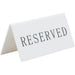 Securit Table Reservation Stand White 10 x 4.5 x 5 cm Pack of 5