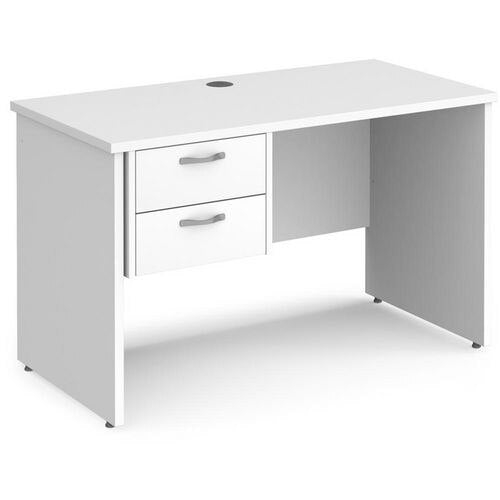 Dams International Maestro 25 Desk Oak Wood White 1,200 x 600 x 725 mm