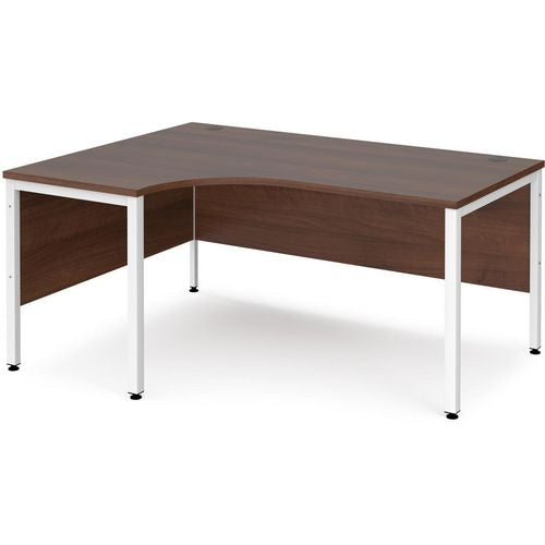 Dams International Left Hand Ergonomic Desk MB16ELWHW 1,600 x 1,200 x 725 mm