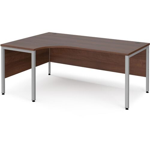 Dams International Left Hand Ergonomic Desk MB18ELSW 1,800 x 1,200 x 725 mm