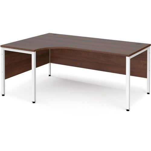 Dams International Left Hand Ergonomic Desk MB18ELWHW 1,800 x 1,200 x 725 mm