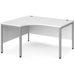 Dams International Left Hand Ergonomic Desk MB14ELSWH 1,400 x 1,200 x 725 mm