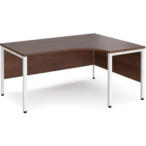 Dams International Right Hand Ergonomic Desk MB16ERWHW 1,600 x 1,200 x 725 mm