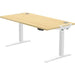 Fellowes Sit Stand Desk 9787301 White, Beige 1,260 mm x 640 - 1260 mm