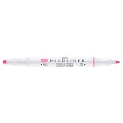 Zebra Mildliner Highlighter Pink Broad Chisel 4 mm Non Refillable Pack of 10
