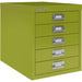 Bisley MultiDrawer Steel Desktop Drawers 5 Drawers No 279 x 380 x 325 mm Bisley Green