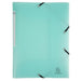 Exacompta Chromaline Pastel 3 Flap Folder 55173E PP (Polypropylene) Rubber Band 24 (W) x 0.2 (D) x 32 (H) cm Pastel green Pack of 25