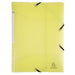 Exacompta Chromaline Pastel 3 Flap Folder 55179E PP (Polypropylene) Rubber Band 24 (W) x 0.2 (D) x 32 (H) cm Yellow Pack of 25