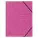 Elastic Folder Exacompta 555420E Mottled Pressboard Rubber Band 24 (W) x 0.3 (D) x 32 (H) cm Pink Pack of 25