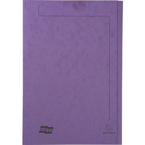 Exacompta Europa Square Cut Folder 4824Z A4, Foolscap Lilac Mottled Pressboard 265 gsm Pack of 50