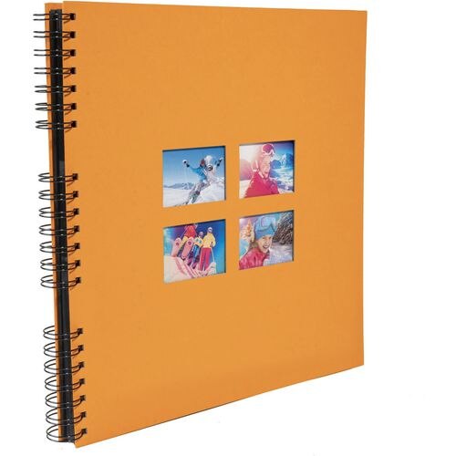 Exacompta Milano Photo Album Spiral Hardback Paper 33 x 35 x 3.3 cm Orange