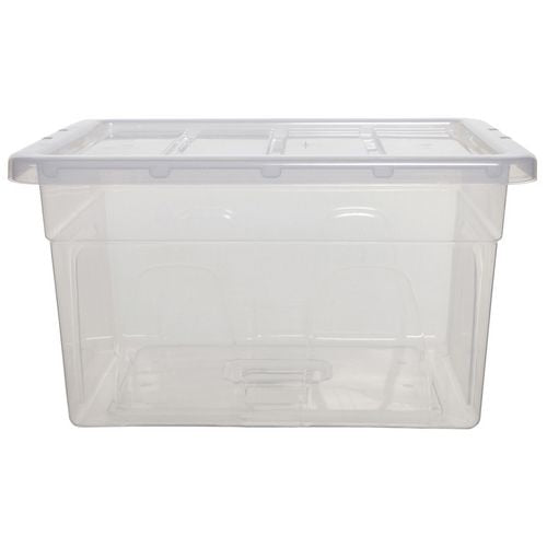 Whitefurze Spacemaster Storage Box + Lid 32 L Transparent 45 x 37 x 26 cm