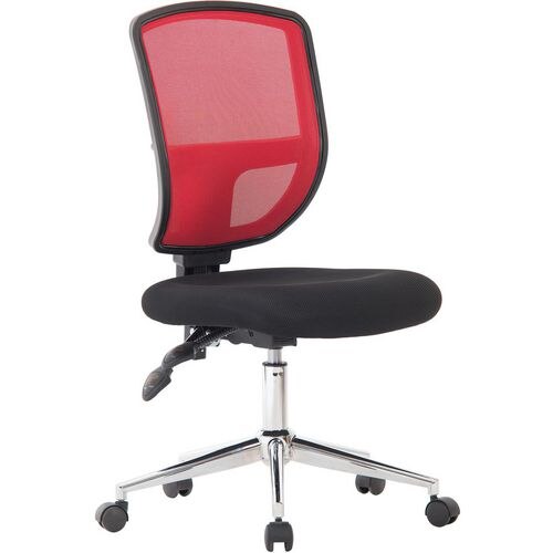 Nautilus Designs Office Chair Bcm/K512/Rd Mesh Red Chrome