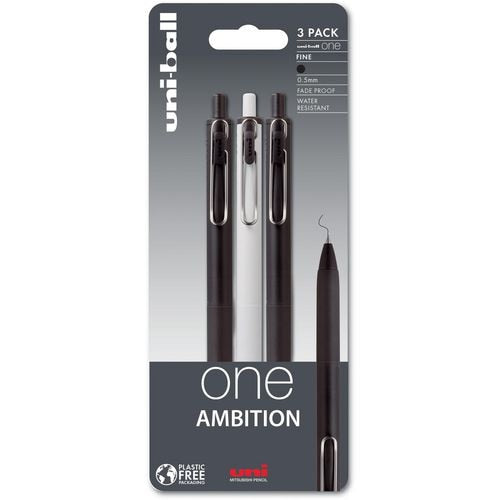 Uni-ball Ballpoint Pen 238212718 Black 0.35 mm Pack of 3