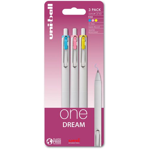 Uni-ball Ballpoint Pen 238212721 Assorted 0.35 mm Pack of 3