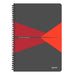 LEITZ Office Wirebound Notebook A4 Ruled PP (Polypropylene) Red Perforated Pack of 5