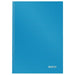 LEITZ Solid Casebound Notebook A5 Ruled Paper Light Blue Not perforated 80 Pages Pack of 6