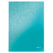 LEITZ Wow Notebook A4 Ruled Paper Ice Blue Not perforated 80 Pages Pack of 6