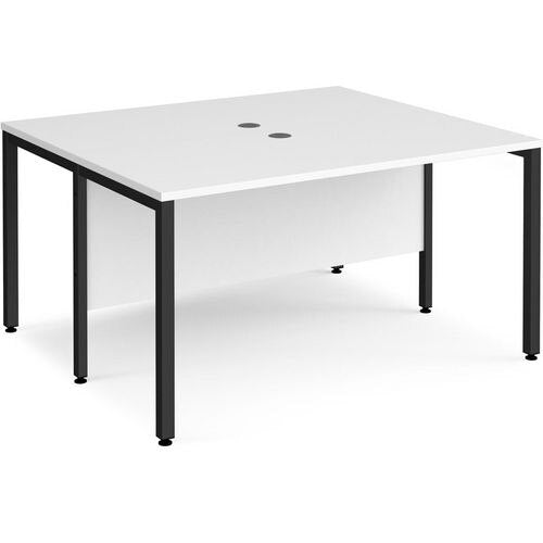 Dams International Desk MB1412BKWH 1,400 x 1,200 x 725 mm