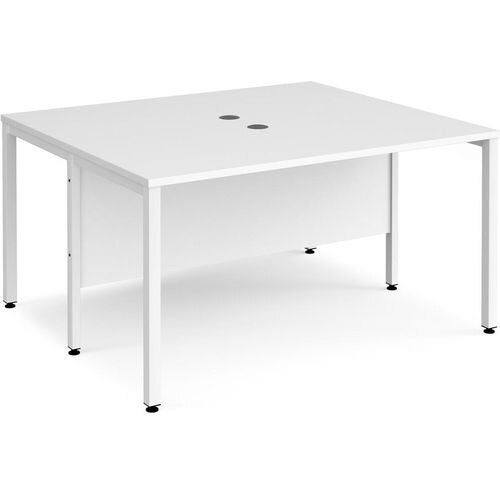 Dams International Desk MB1412BWHWH 1,400 x 1,200 x 725 mm
