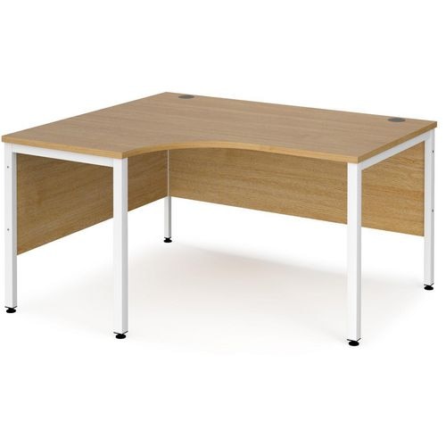 Dams International Left Hand Ergonomic Desk MB14ELWHO 1,400 x 1,200 x 725 mm