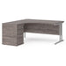 Dams International Desk with Pedestal EBS16LGO 1,600 x 1,626 x 725 mm
