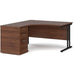 Dams International Desk with Pedestal EBK14LW 1,400 x 1,626 x 725 mm