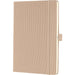 Sigel Notebook A5 Ruled Sewn Side Bound Plastic Hardback Beige Perforated 194 Pages