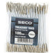 Seco Treasury Tags Metal White 100 mm Pack of 100