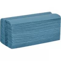essentials Hand Towels C-fold Blue 1 Ply HE125BLDS Pack of 12 of 250 Sheets
