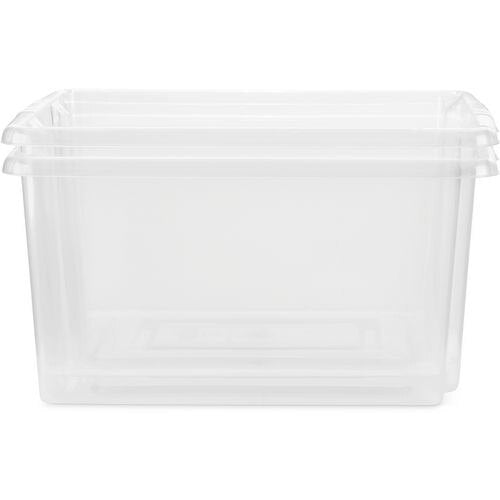 Whitefurze Stack&Store Storage Box 5 L Mini Without Lid Transparent 29 x 20 x 15 cm