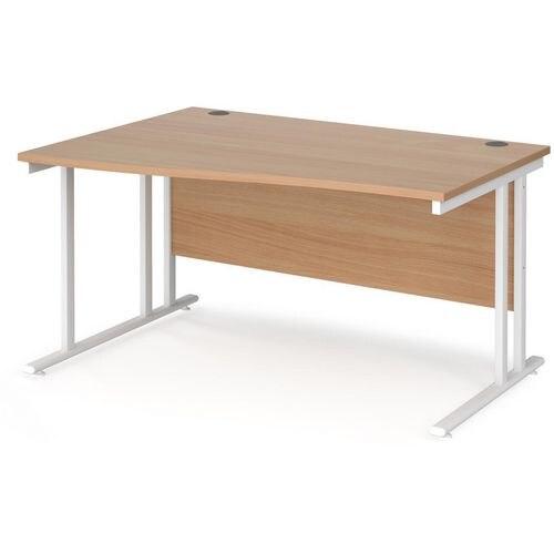 Dams International Wave Desk MC14WLWHB 1,400 x 725 x 800 - 990 mm