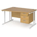 Dams International Wave Desk MC14WLP3WHO 1,400 x 725 x 800 - 990 mm