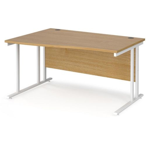 Dams International Wave Desk MC14WLWHO 1,400 x 725 x 800 - 990 mm