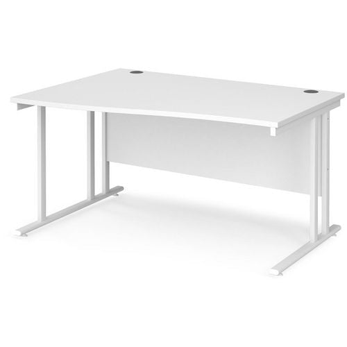 Dams International Wave Desk MC14WLWHWH 1,400 x 725 x 800 - 990 mm