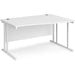 Dams International Wave Desk MC14WRWHWH 1,400 x 725 x 800 - 990 mm