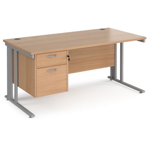 Dams International Desk MCM16P2SB 1,600 x 800 x 725 x 800 - 990 mm
