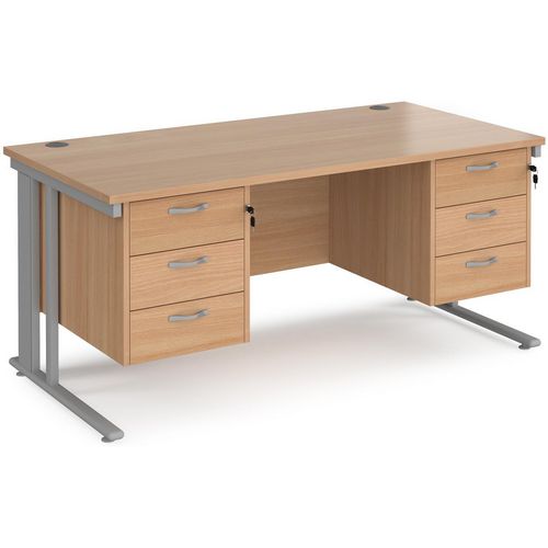 Dams International Desk MCM16P33SB 1,600 x 800 x 725 x 800 - 990 mm