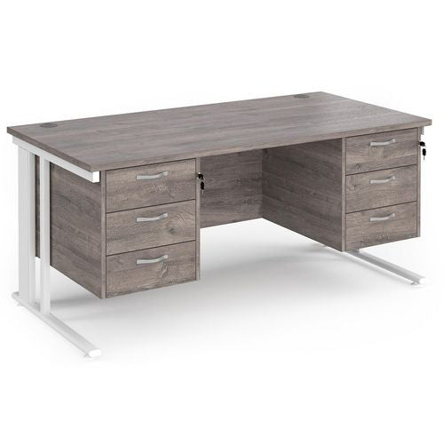 Dams International Desk MCM16P33WHGO 1,600 x 800 x 725 mm