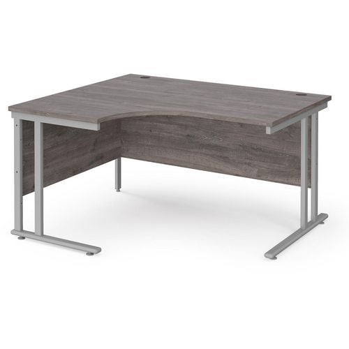 Dams International Left Hand Ergonomic Desk MC14ELSGO 1,400 x 1,200 x 725 mm