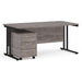 Dams International Straight Desk with 3 Drawer Pedestal SBK316GO 1,600 x 800 x 725 mm
